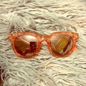 American Eagle sunglasses peach orange